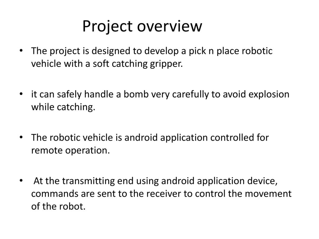 Pick and best sale place robot ppt